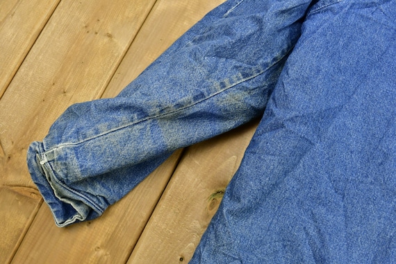 Vintage 1990s Big Ben by Wrangler Blanket Lined Jean Chore Coat