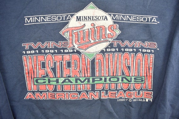 Vintage 1991 Minnesota Twins Western Division Cha… - image 3