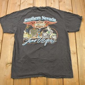 Vintage 1997 Southern Nevada Harley Davidson Las Vegas T-Shirt / Biker Tee / Souvenir T Shirt / Pocket Tee