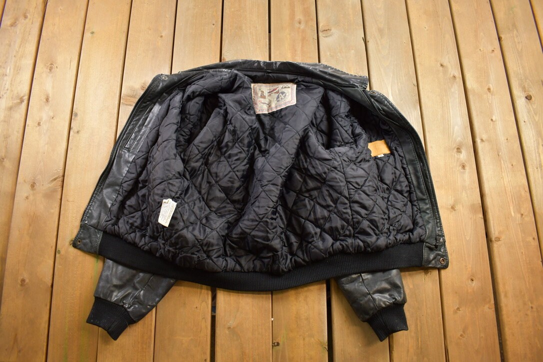 Vintage 1990s Aeropostale Olde Hide House Leather Bomber Vintage 1990s Aeropostale Olde Hide House Leather Bomber