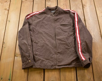 canvas cafe racer jacket