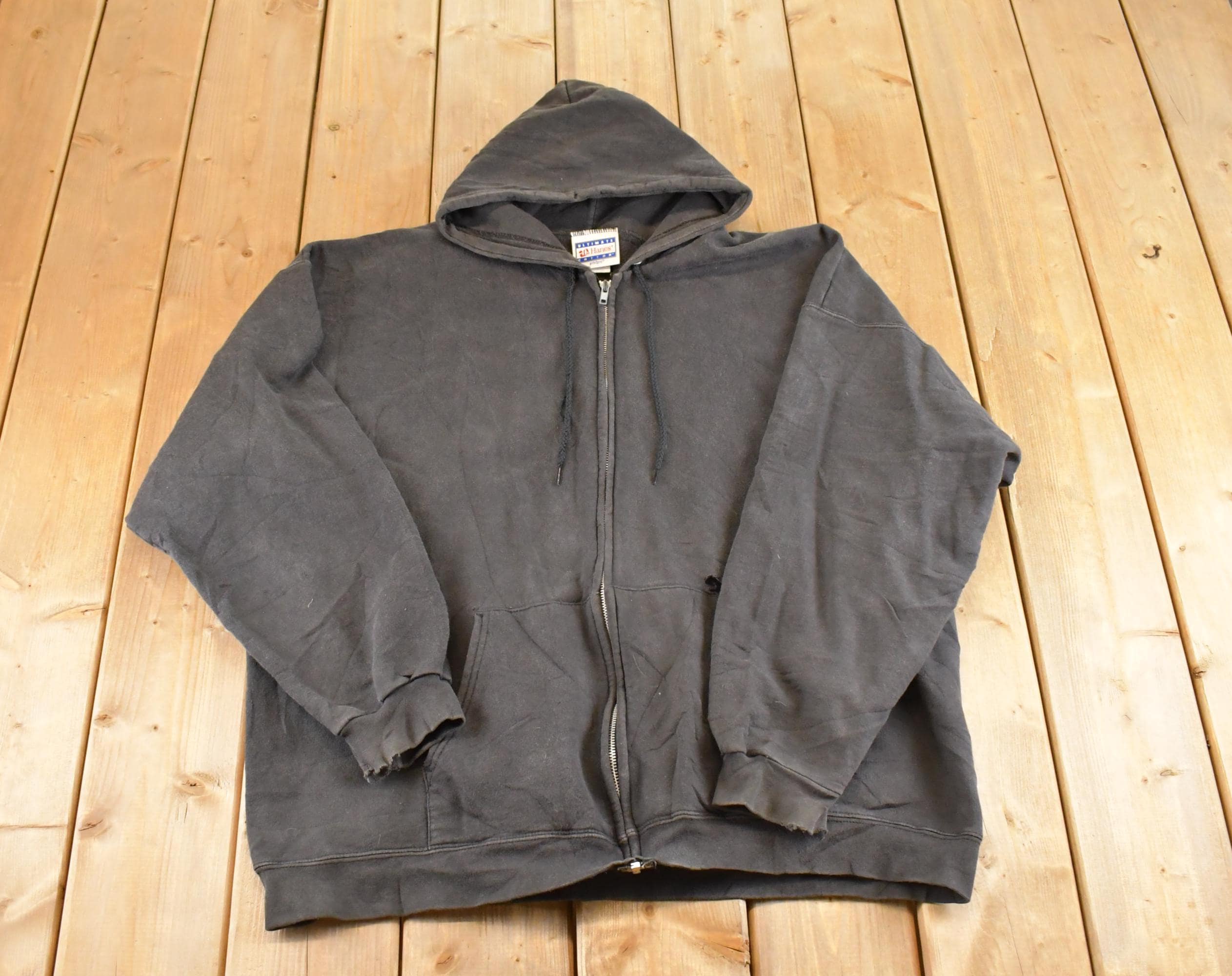 Vintage Faded Zip Hoodie - Etsy