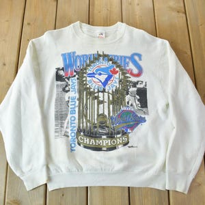 Vintage 1992 Toronto Blue Jays MLB World Series Champions Crewneck Sweatshirt / 90s Crewneck / Streetwear / Made In USA