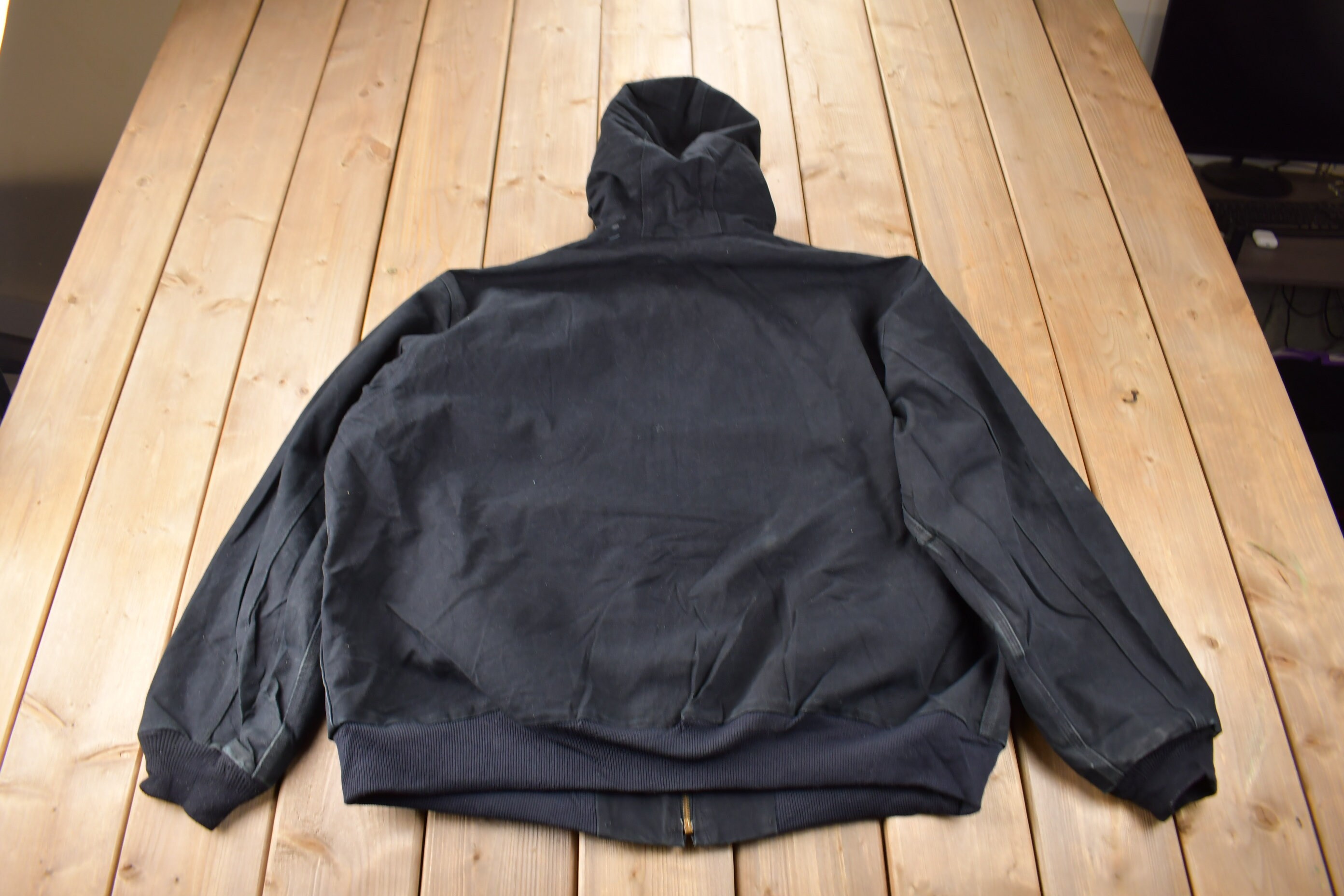 ジャケット・アウター Carhartt 90s Faded Black Active Jacket Carhartt Active Jacket Black With Quilted Lining - Etsy