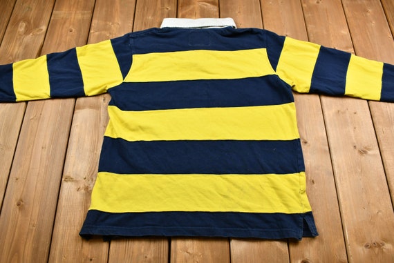 Vintage Color-Block Rugby Style Pullover / Letter… - image 4