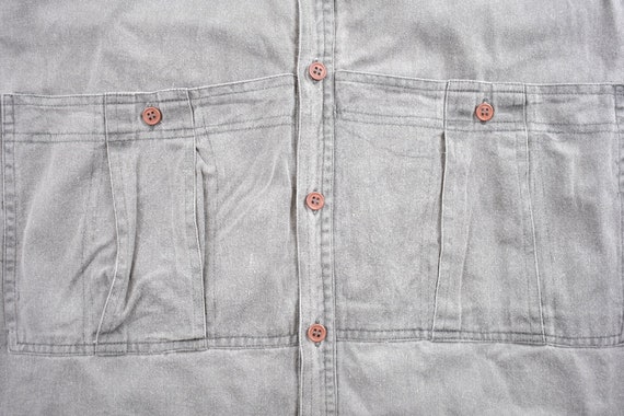 Vintage 1990s Sergio Valente Button Up Shirt / 19… - image 4