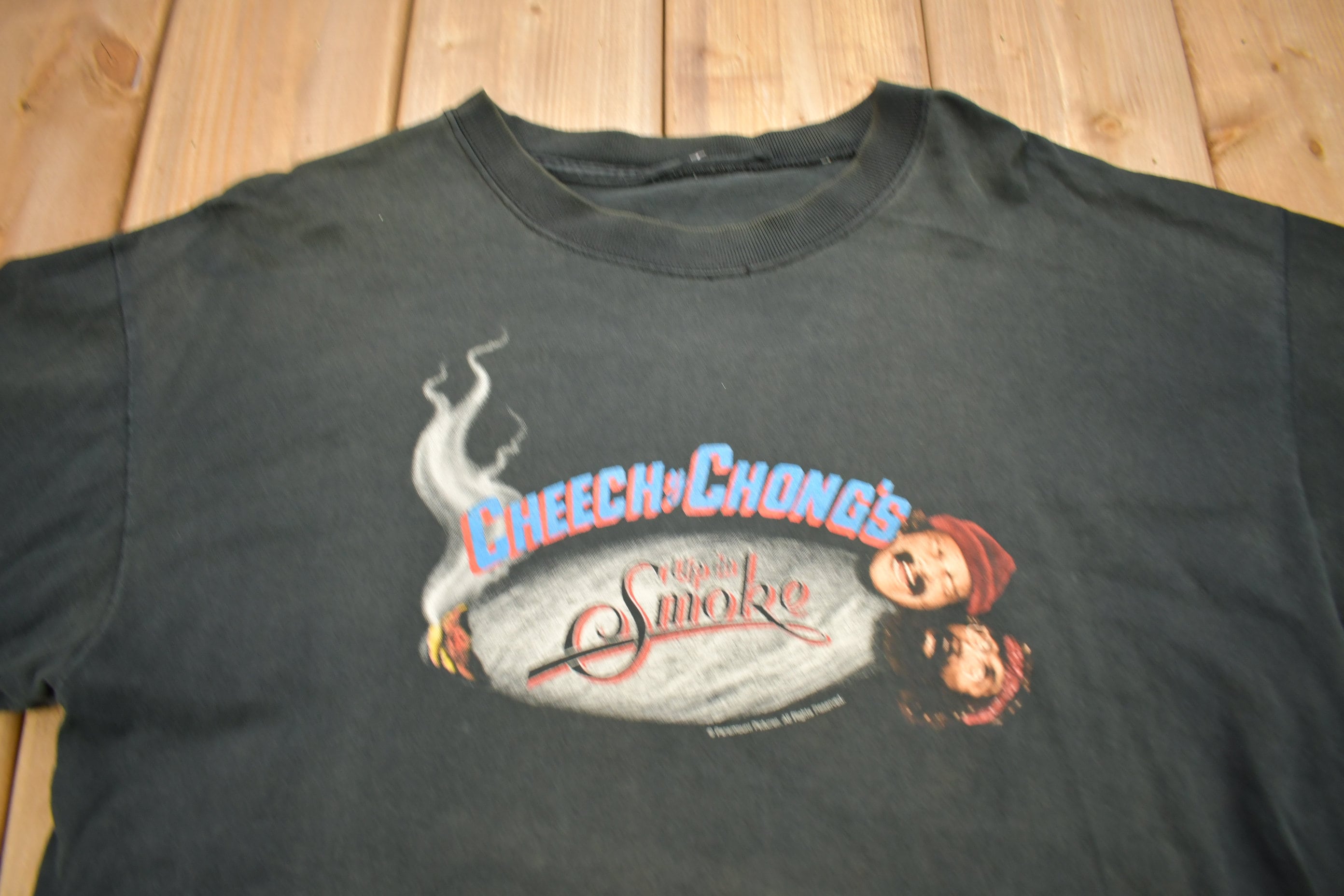 Vintage 1990s Cheech and Chong up in Smoke Movie Promo T-shirt 