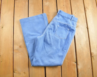 Vintage 1970s Sears Flared Pants Size 31 x 29 / Flared Trousers / 70s Flares / Streetwear / Baby Blue / Made In USA / True Vintage Flares