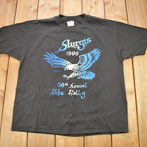 Vintage 1996 Sturgis Black Hills Rally Motorcycle T-Shirt / Single Stitch / Made In USA / Biker Tee / Souvenir T Shirt