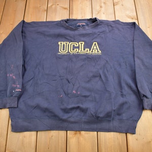 Vintage 1990s UCLA Collegiate Crewneck / University Of California Los Angeles / Sportswear / Americana / Embroidered