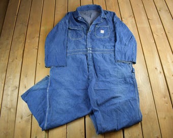 Pointer Brand USA Denim Workwear High Back Overalls Dark Wash