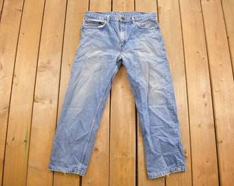 Vintage 1980s Levi's Red Tab Denim Jeans Size 35 x 27 / Light Wash / Vintage Denim  / Made In USA / 80s Levi's