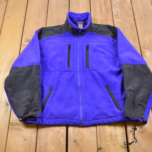 Vintage 1990s L.L Bean Fleece Zip Up Sweater / Sportswear / 90s Fleece Jacket / Streetwear / Athleisure / Hiking / Climbing / Outdoors