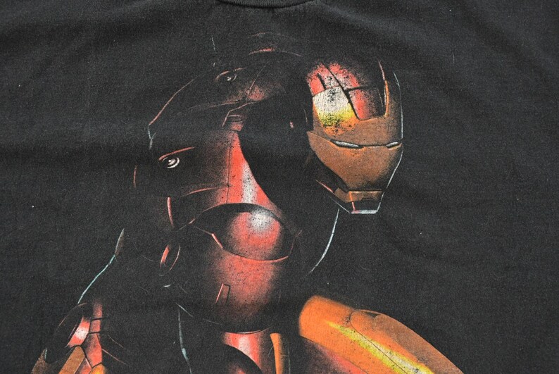 Vintage 2008 Iron Man grafisk Marvel T-shirt herr 2XL / 00-tals serietidning T-shirt / Sällsynt vintage / Vintage T-shirt / Autentiska varor bild 3