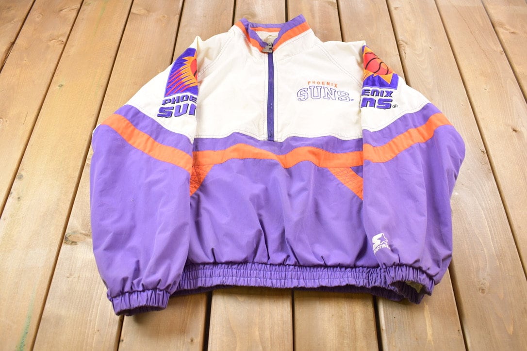 Vintage 1990's STARTER NBA Phoenix Suns Long Sleeve Jersey Sz. XL