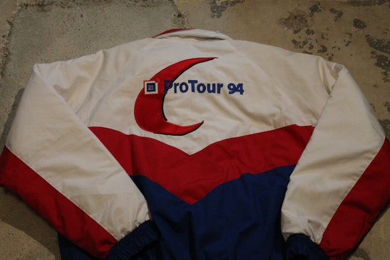 Vintage 1994 Pro Tour Color Block Puffer Jacket /… - image 4