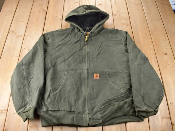 Vintage 1990s Carhartt Green Active Jac Jacket Size 2XL - Etsy
