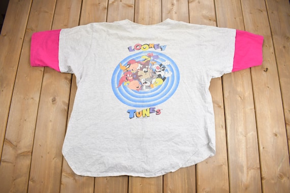 Vintage 1993 Looney Tunes Baseball Jersey Shirt /… - image 1