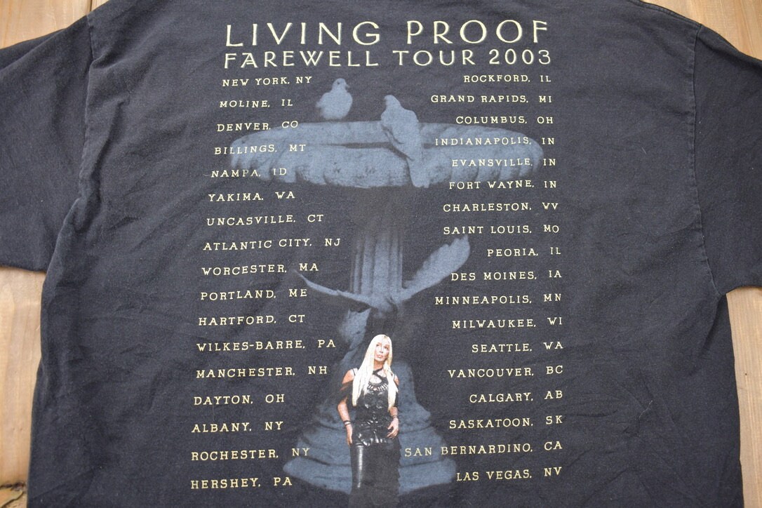 Vintage 2003 Cher Living Prood Farewell Tour Band T-shirt / Band