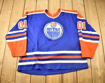 EDMONTON OILERS 1970's CCM Vintage Throwback WHA Hockey Jersey - Custom Throwback  Jerseys