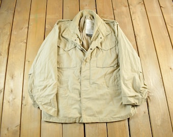 Medium 80s Military Liner Jacket / OG-107 Canadian Army Field