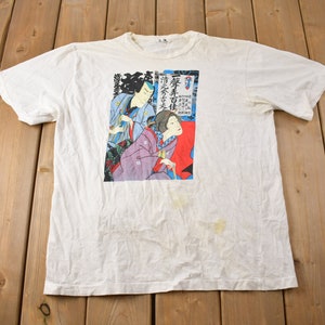 Vintage 1990s Japanese Graphic T Shirt / Vintage T Shirt / Streetwear / Graphic Tee / Single Stitch / Made In Japan