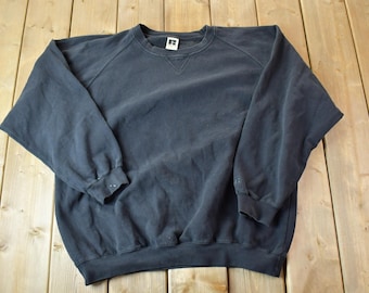 トップス 1990's RUSSELL ATHLETIC cardigan VTG 90s Russell Athletic Full Zip Cardigan Sweatshirt M/L