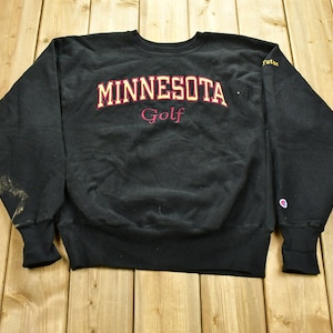 Vintage Minnesota Golf Champion Reverse Weave Sweatshirt / Vintage Champion / Embroidered / Streetwear / Athleisure Sportswear