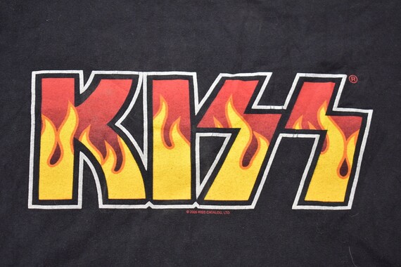 Vintage 2005 KISS Flame Logo Band T-shirt / Band … - image 3