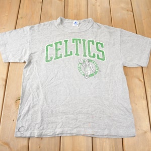 Vintage 1990s Boston Celtics NBA Basketball Starter Graphic T-Shirt Made In USA