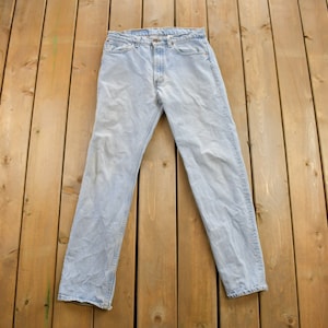 Vintage 1990s Levi&#39;s Light Wash 505 Jeans Size 34 x 32 / Vintage Denim / Streetwear / Vintage Levi&#39;s / Light Wash