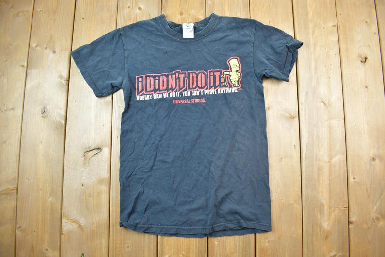 Vintage 1990s Bart Simpson / Disney Cartoon Promo Tshirt / 90s Graphic