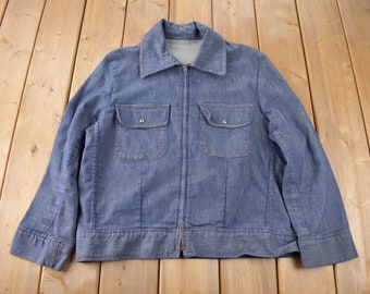 XL (48) Vintage 60s 70s Lee Work Wear Jacket 2 Pocket Chetopa