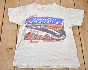 Vintage 1994 10th Annual Pioneer Keystone Racing T-Shirt /  90s / Streetwear / Made In USA / NHRA Winston Drag Racing / Single Stitch