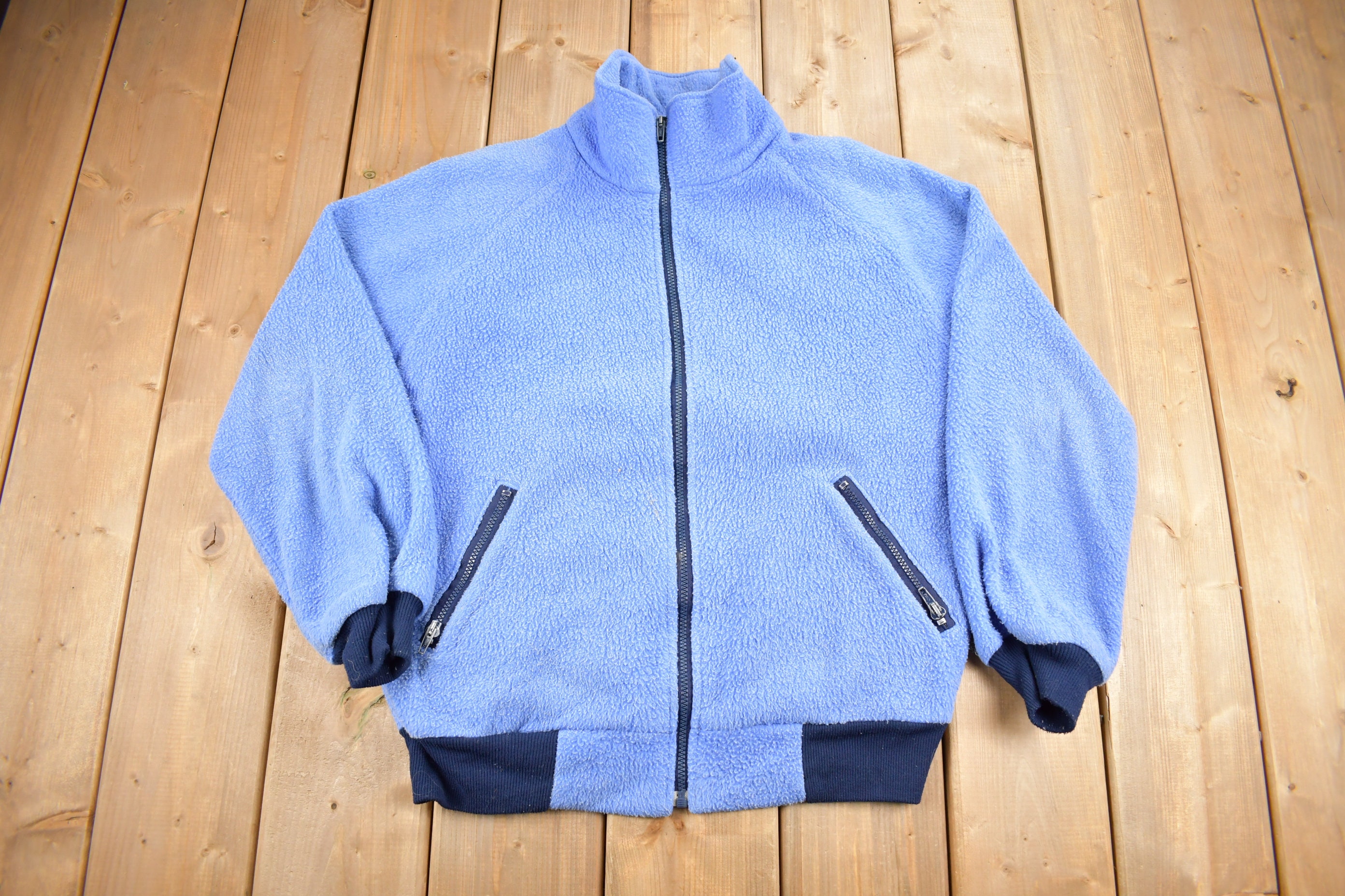 Vintage 1990s LL Bean Full Zip Fleece Sweatshirt / Sportbekleidung / Made In USA / Streetwear / Athleisure / Wandern
