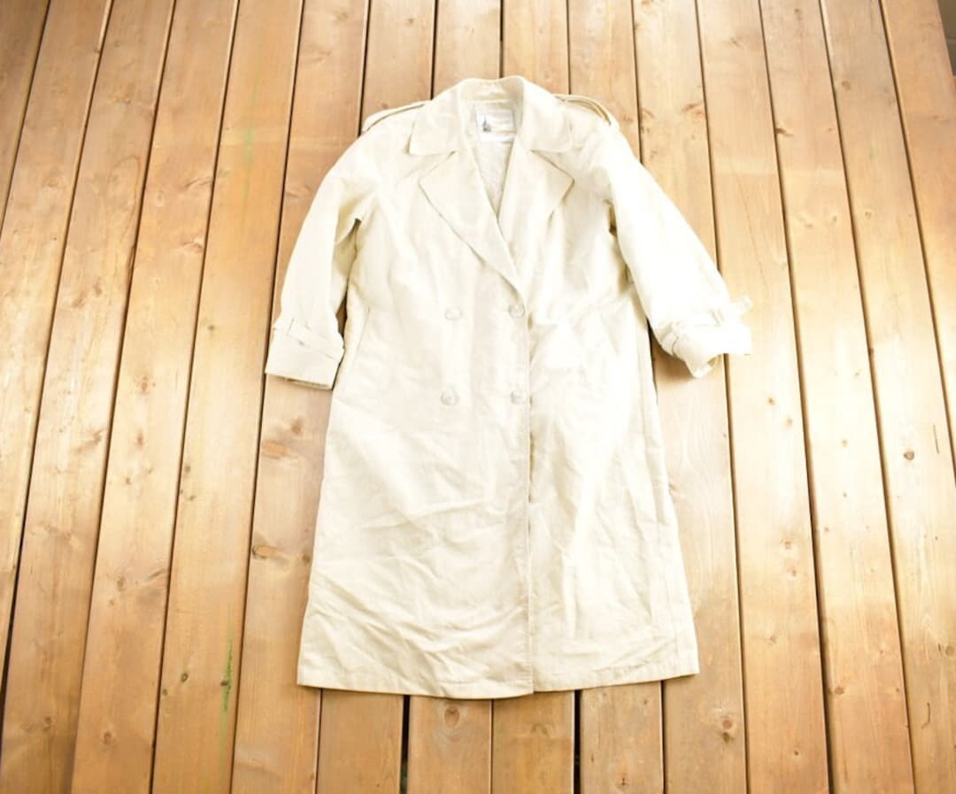 Vintage 1980s London Fog Satin Rain Jacket / Trench Coat / Streetwear ...