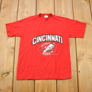 Vintage 1988 Cincinnati Reds MLB Youth Sized Graphic T-Shirt / Made In USA / Single Stitch / MLB Baseball / 90s Streetwear / Baby Tee