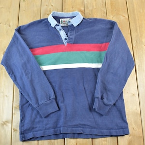 Vintage 1990s Columbian Rugby Gear University Crewneck / Vintage Collegiate / Made In USA / 90s College Crewneck / Preppy Sportswear