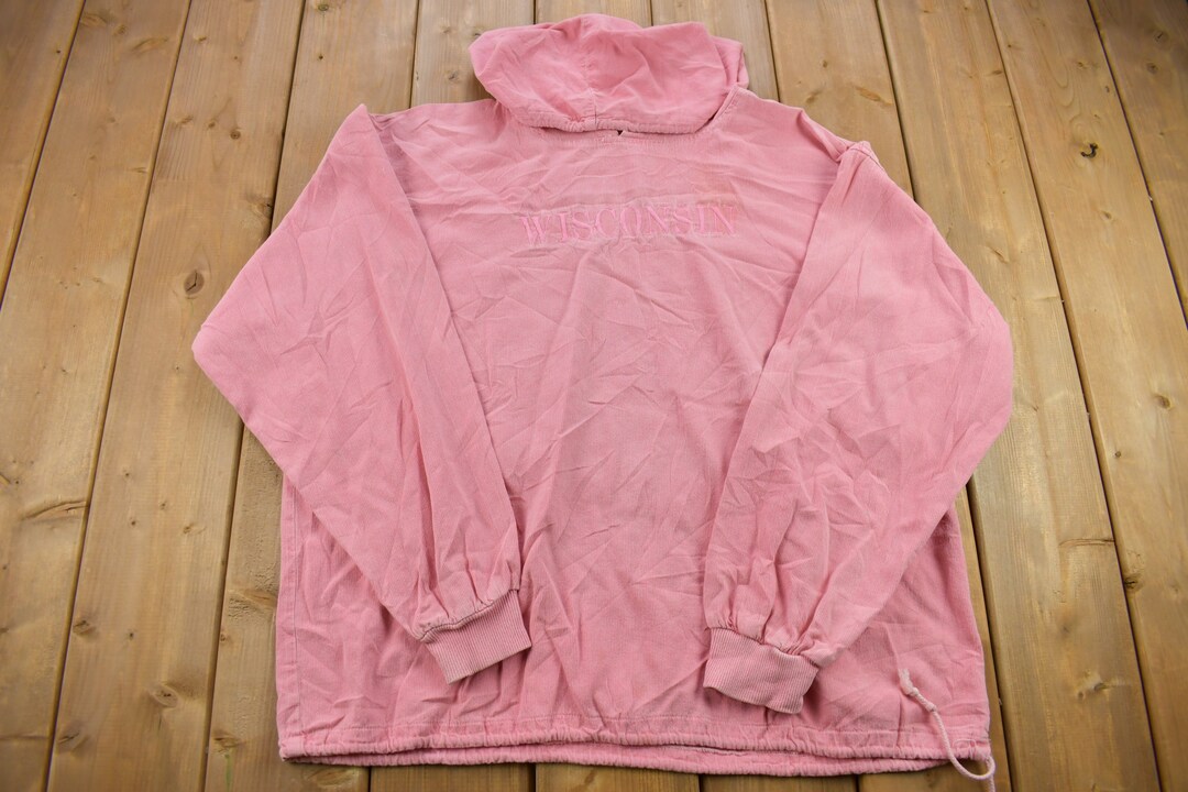 Vintage 1990s Wisconsin Corduroy Hoodie / 1990s Hoodie / Etsy