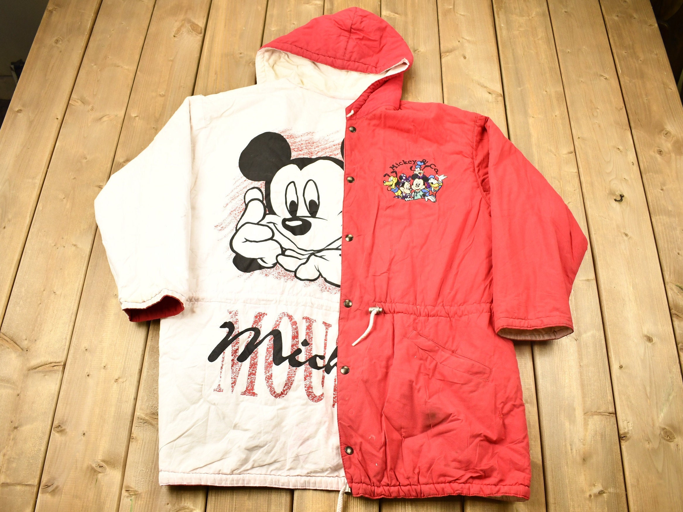Vintage 1990s Mickey & Co Reversible Disney Jacket / Mickey