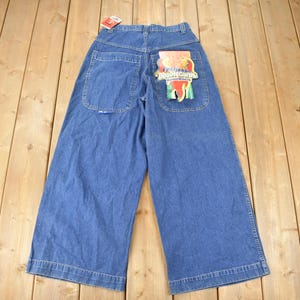 Jeans FUEL de pernera ancha de stock muerto de la década de 1990, talla 30 x 28, vintage de calle de los 90, vintage raro, pantalones holgados, doble carburador, nuevo en embalaje original