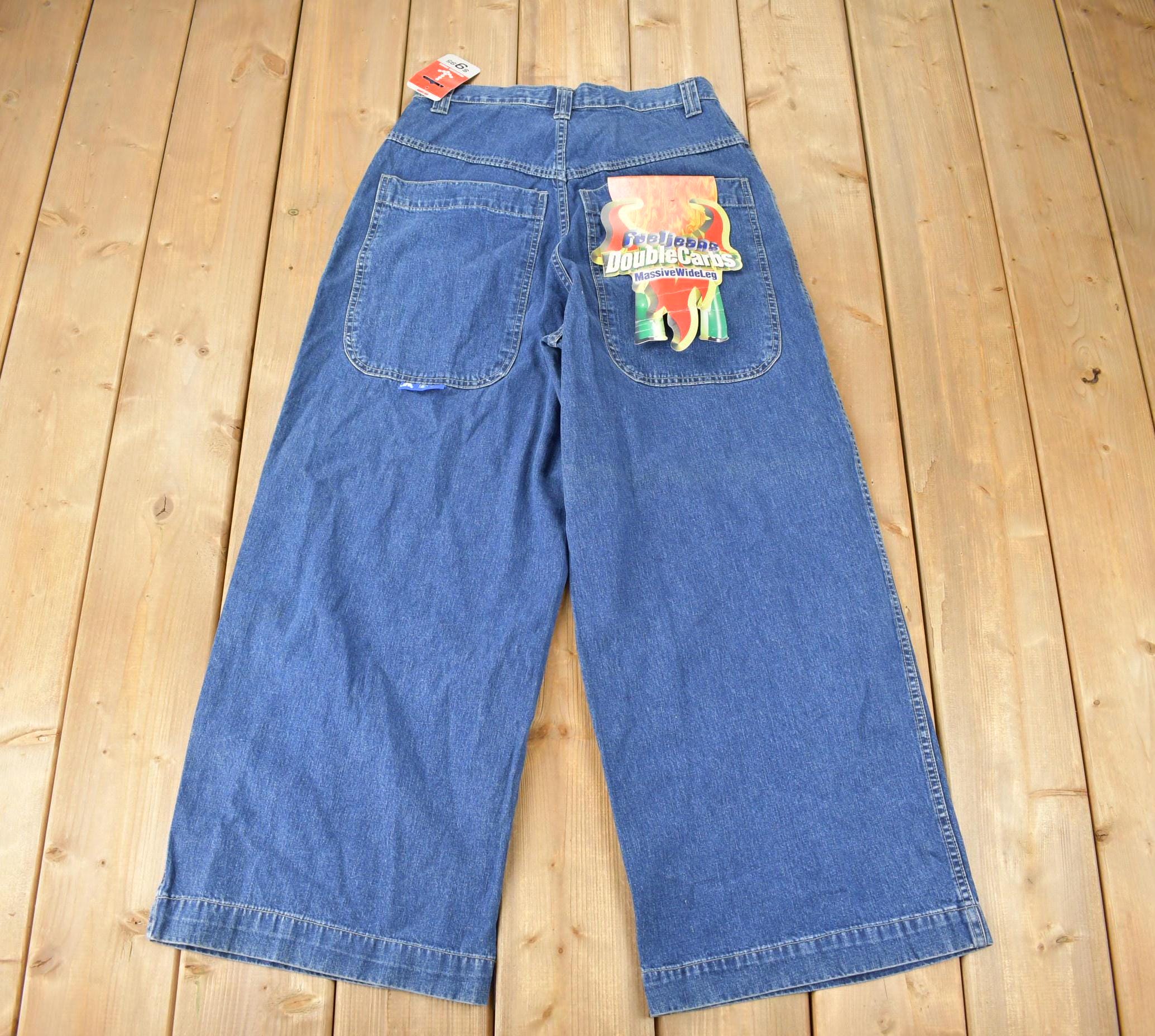 Vintage 1990s Deadstock Massive Wide Leg FUEL Jeans Size 30