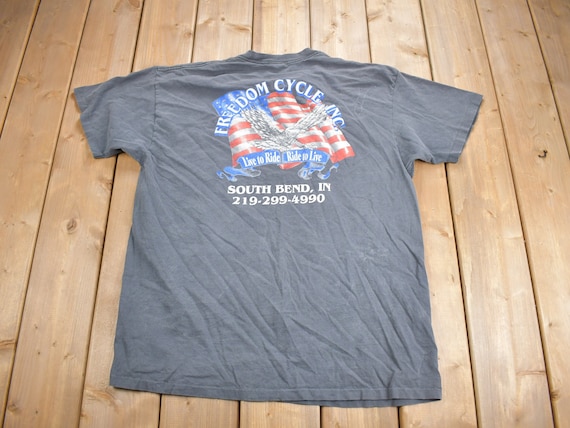 Vintage 1990s American Bald Eagle Graphic Freedom… - image 2