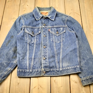 Vintage 1990s Levi's Red Tab Denim Jean Jacket / Made In USA / Distressed / Streetwear / Levi's Made In USA / Fall Jacket / Levi's denim
