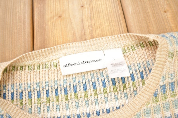 Vintage 1990s Alfred Dunner Striped Knitted Crewn… - image 3