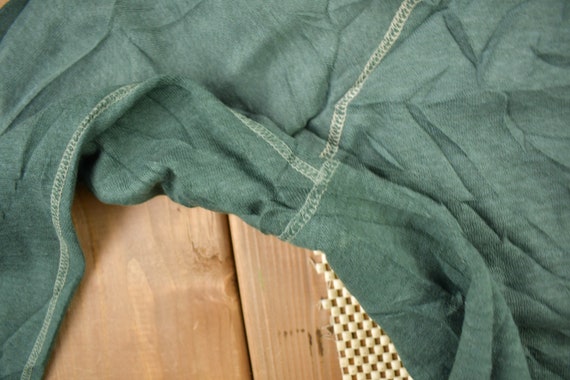Vintage 1960s Blank Faded Forest Green Crewneck S… - image 7