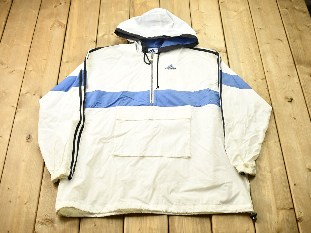 90s adidas ウォームアップジャケット H.K. RYFERS 90s adidasアディダス EQUIPMENT パフォーマンス ロゴ刺繍 太