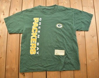 Vintage 1990s Green Bay Packers NFL Grafik T-Shirt / NFL / 90s Streetwear / Sportkleidung