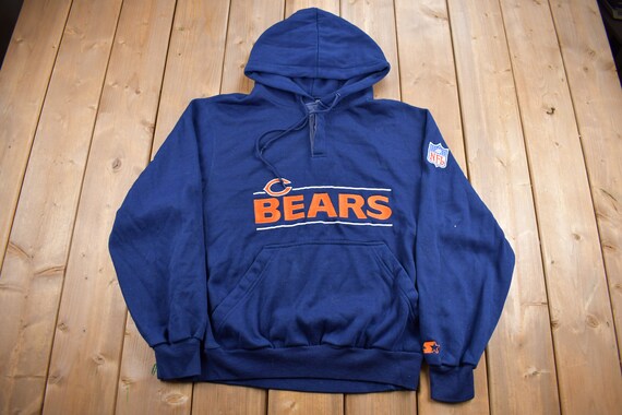 Vintage 1980s Chicago Bears NFL Starter Hoodie American Football
