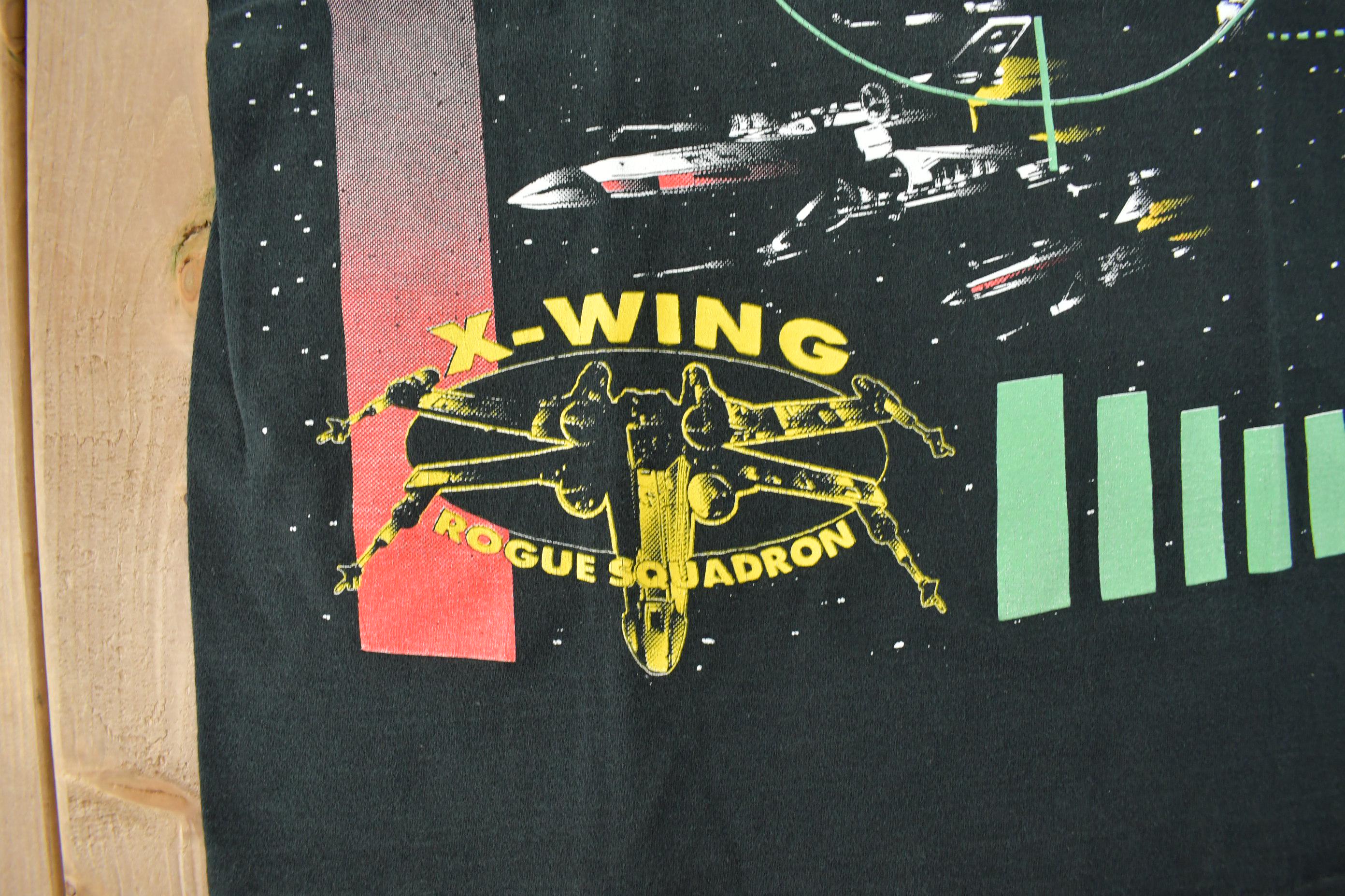 Vintage 1996 Star Wars X-wing Rogue Squadron All Over Print 